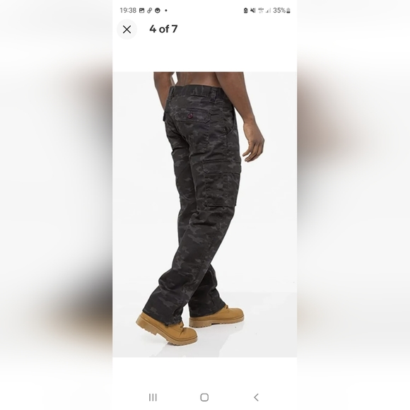 KRUZE Mens Cargo Combat Trousers Size 42R - Picture 4 of 8